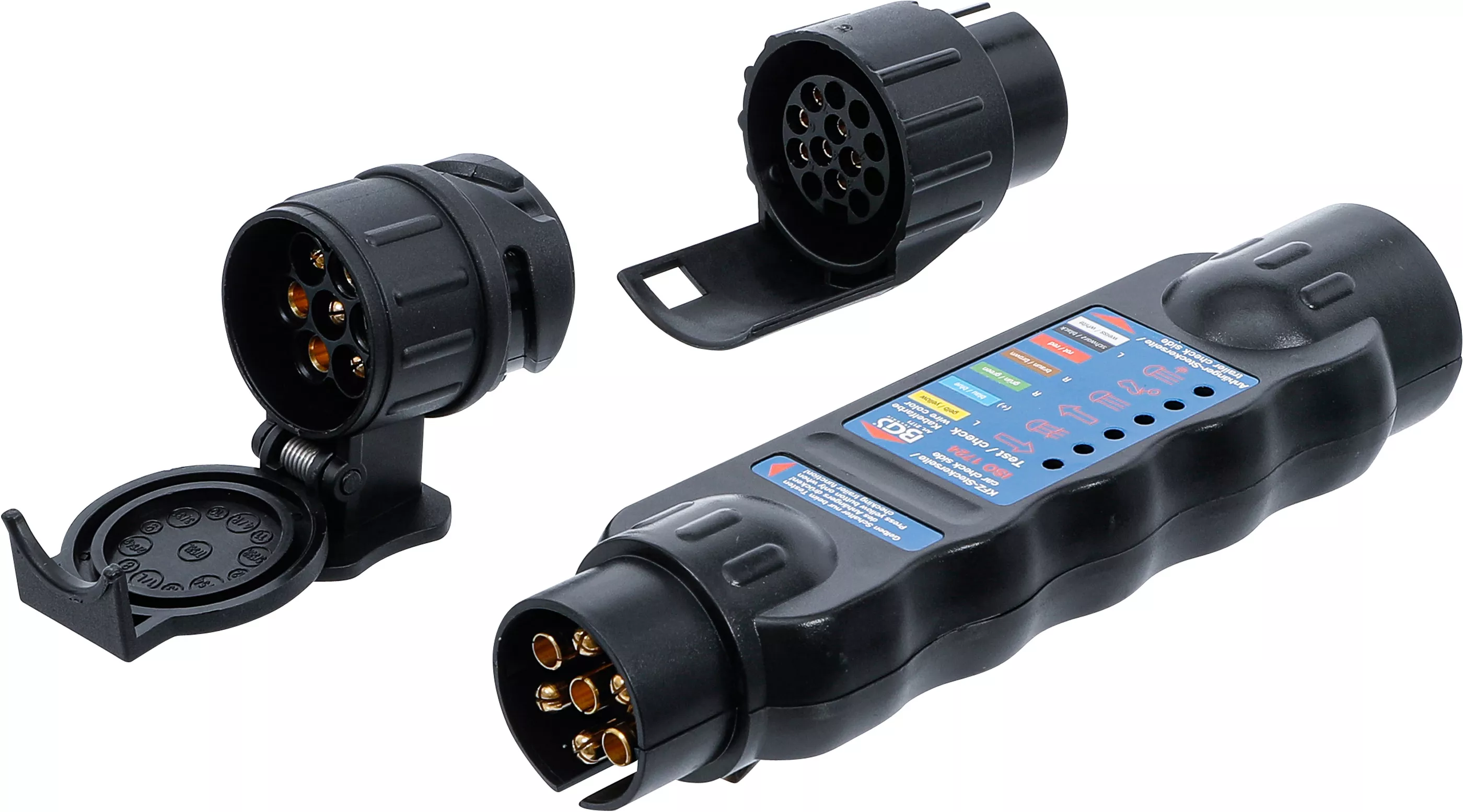 Släpvagns-, dragfordonstestare | 7-, 13-polig