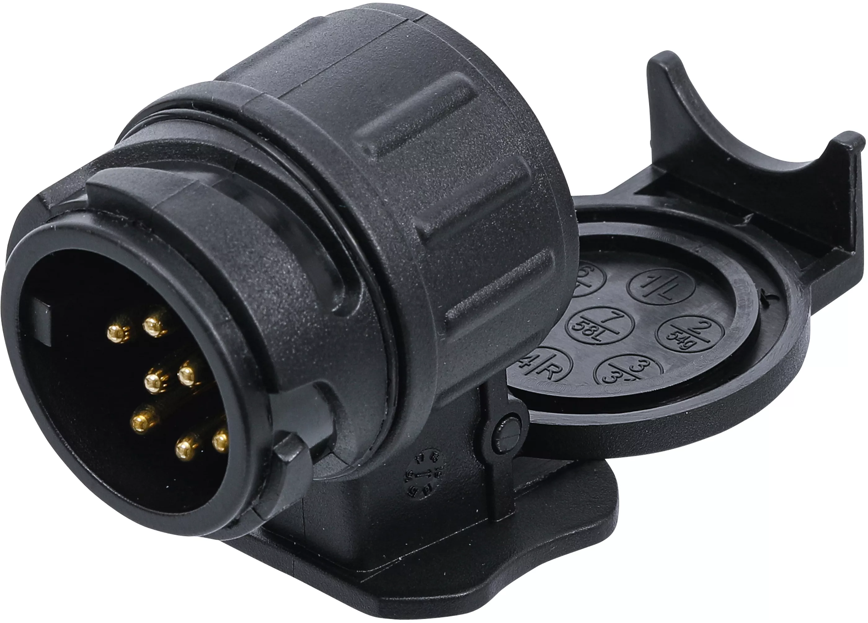 Adapter för släpvagnskontakt | 13-polig till 7-polig