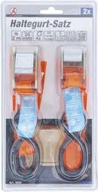 Spännbandsats m. krok 2m x 25mm 2-delar