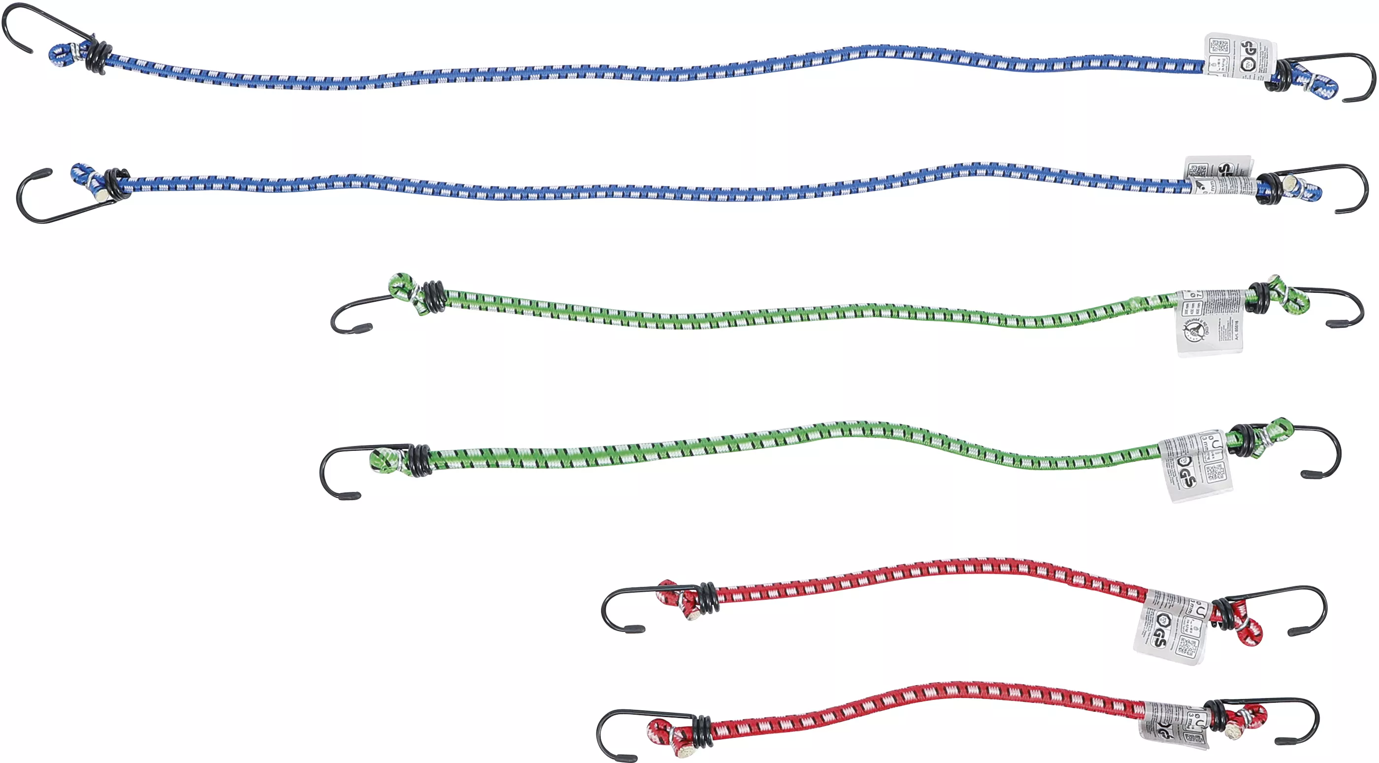 Bagagespännarsats 300, 450, 600 mm 6-delar