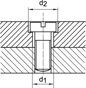 Stegborr DIN 8376 HSS 180° GH M3