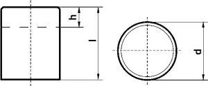 Stavmagnet AINiCo 10x16mm, 8,5 N