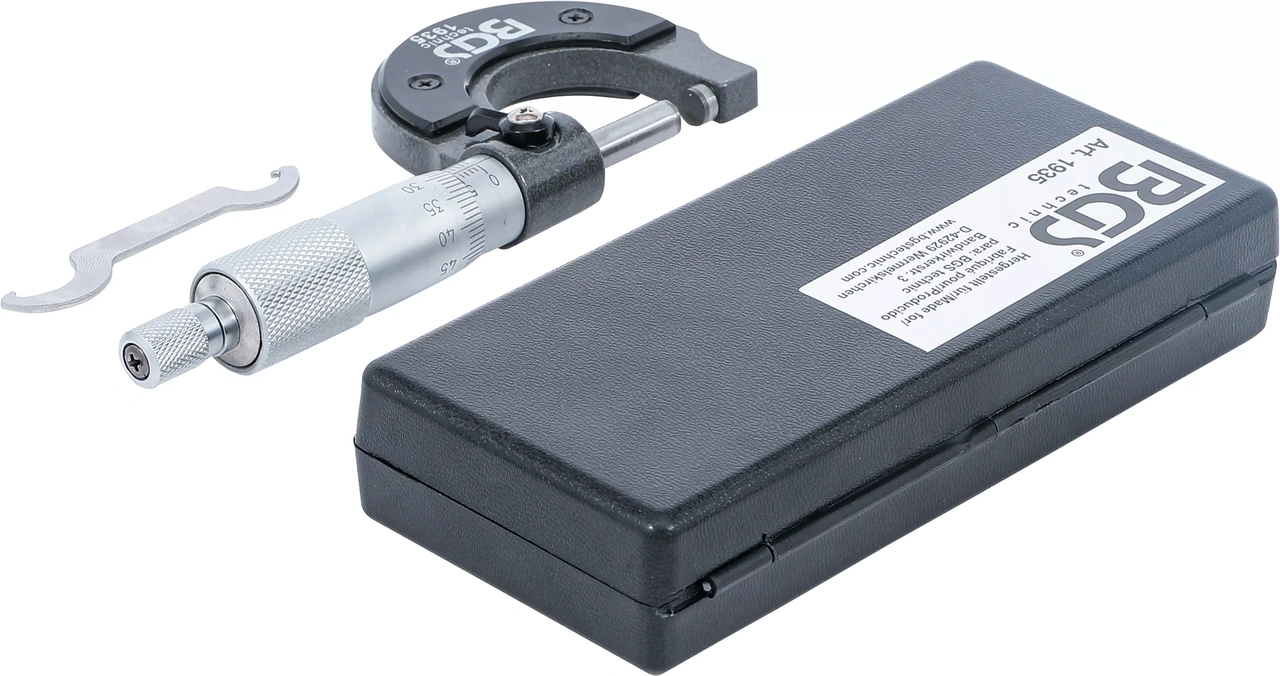 Mikrometer | Noggrannhet 0,01 mm | 0 - 25 mm