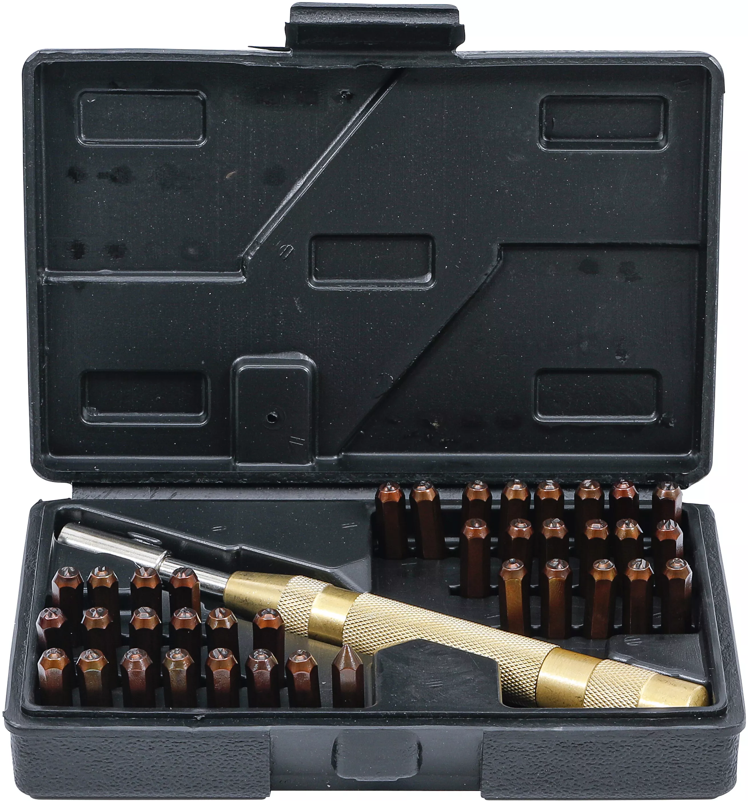 Stämpelsats 36-delar m. 4mm bokstäver och siffror