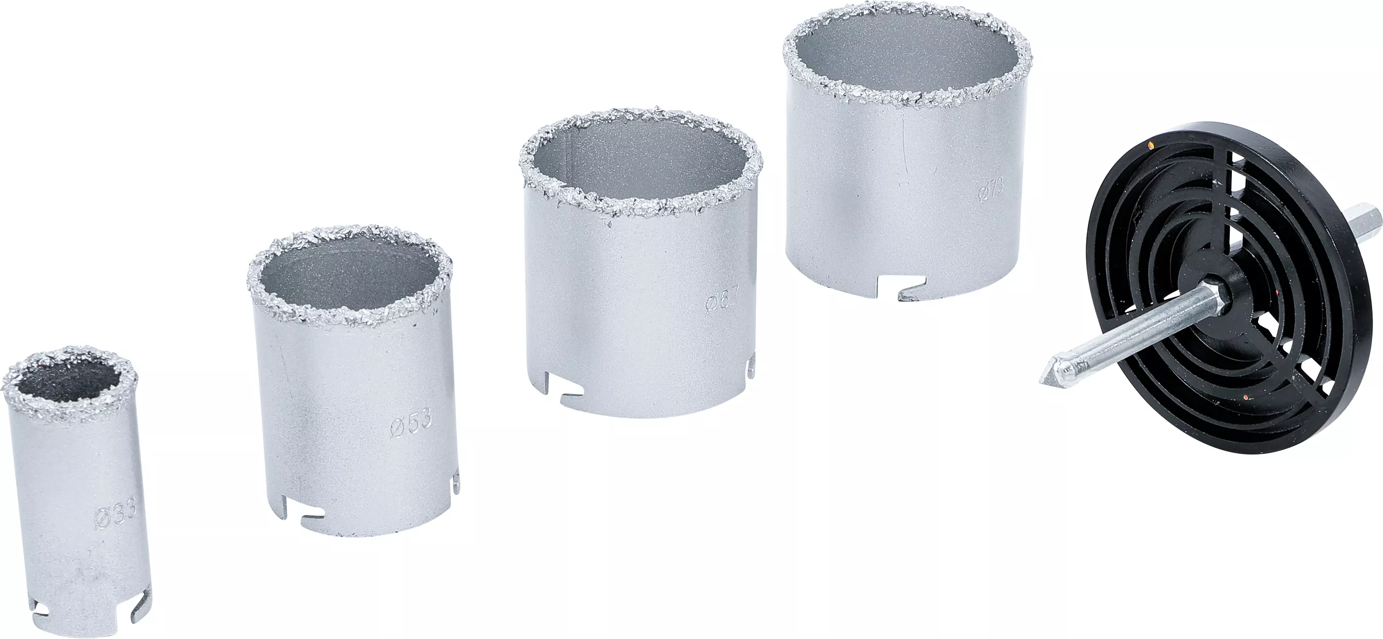 Kakel-Borrkrona-sats | 33 - 73 mm | 6 delar