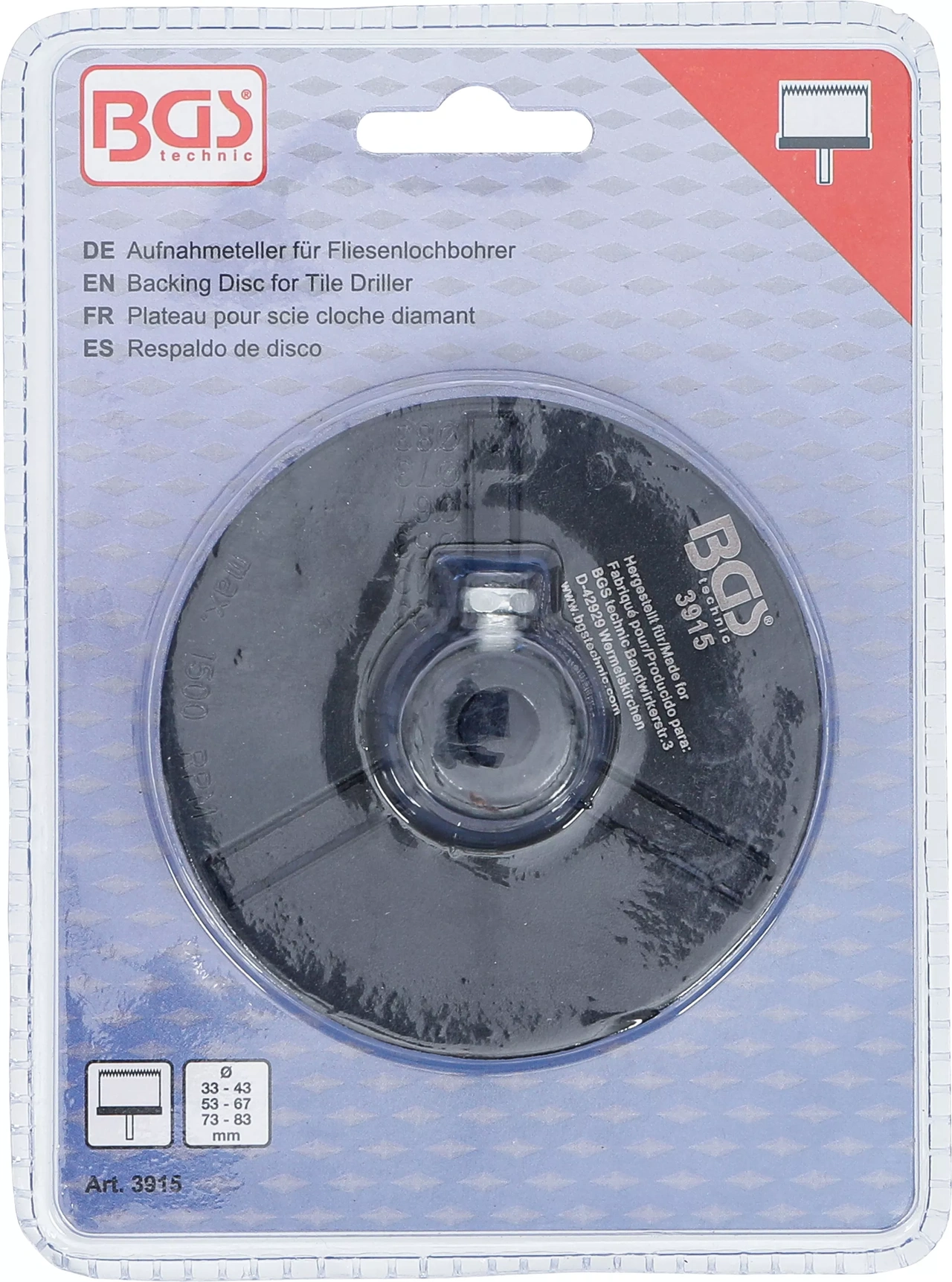 Monteringsplatta för kakelborr