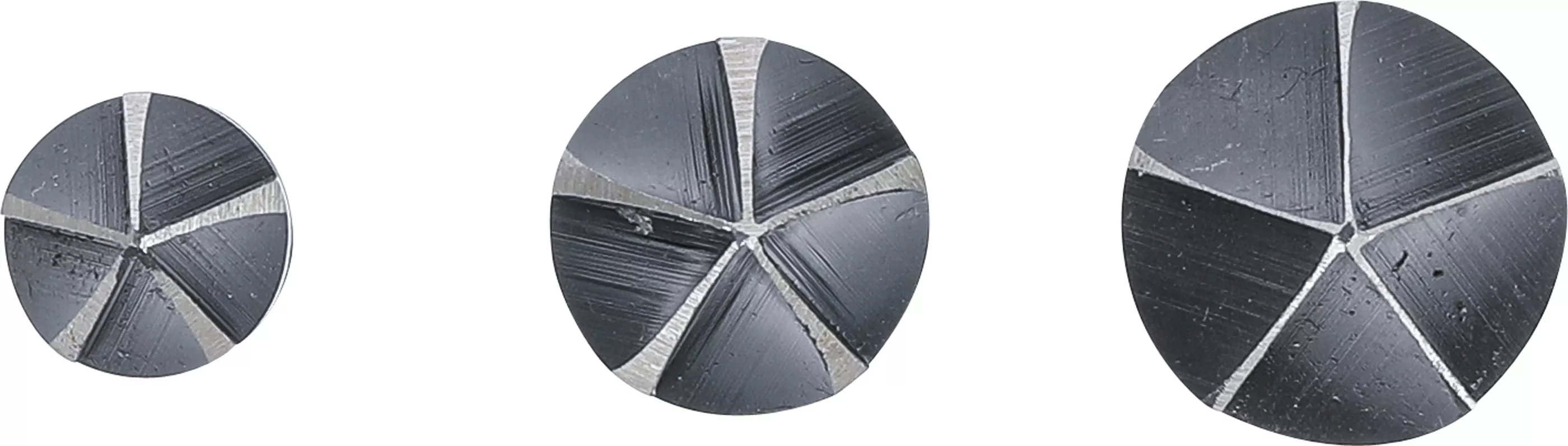 Försänkarsats HSS med bitsfäste 1/4" Ø 12, 16, 19mm 3-delar