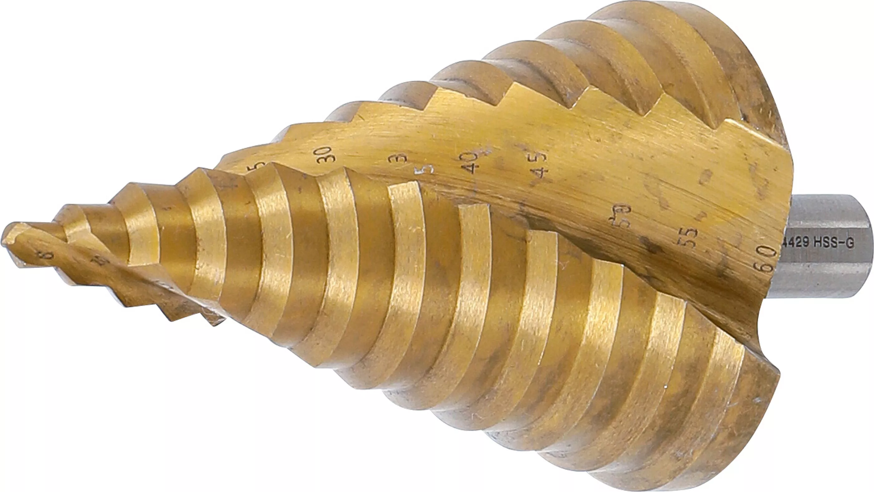 Stegborr HSS med spiralspår TiN Ø 6-60mm