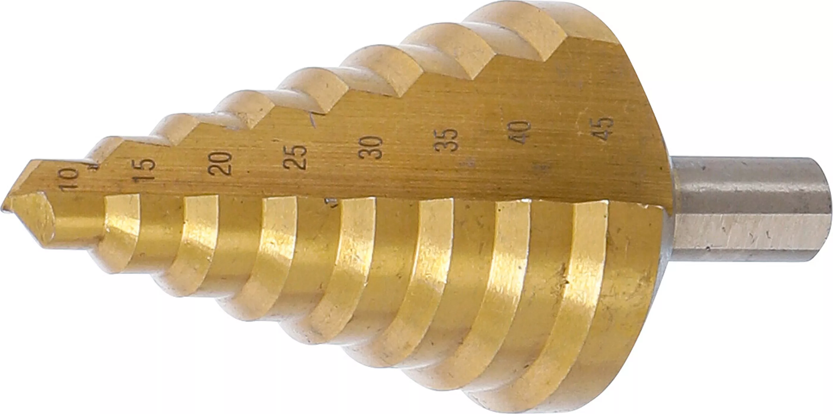 Stegborr HSS med spiralspår TiN Ø 10-45mm