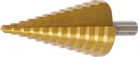 Stegborr HSS med spiralspår TiN Ø 6-38mm