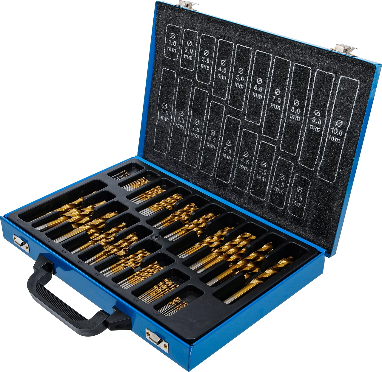 Spiralborrsats HSS TiN 1-10 mm 170-delar