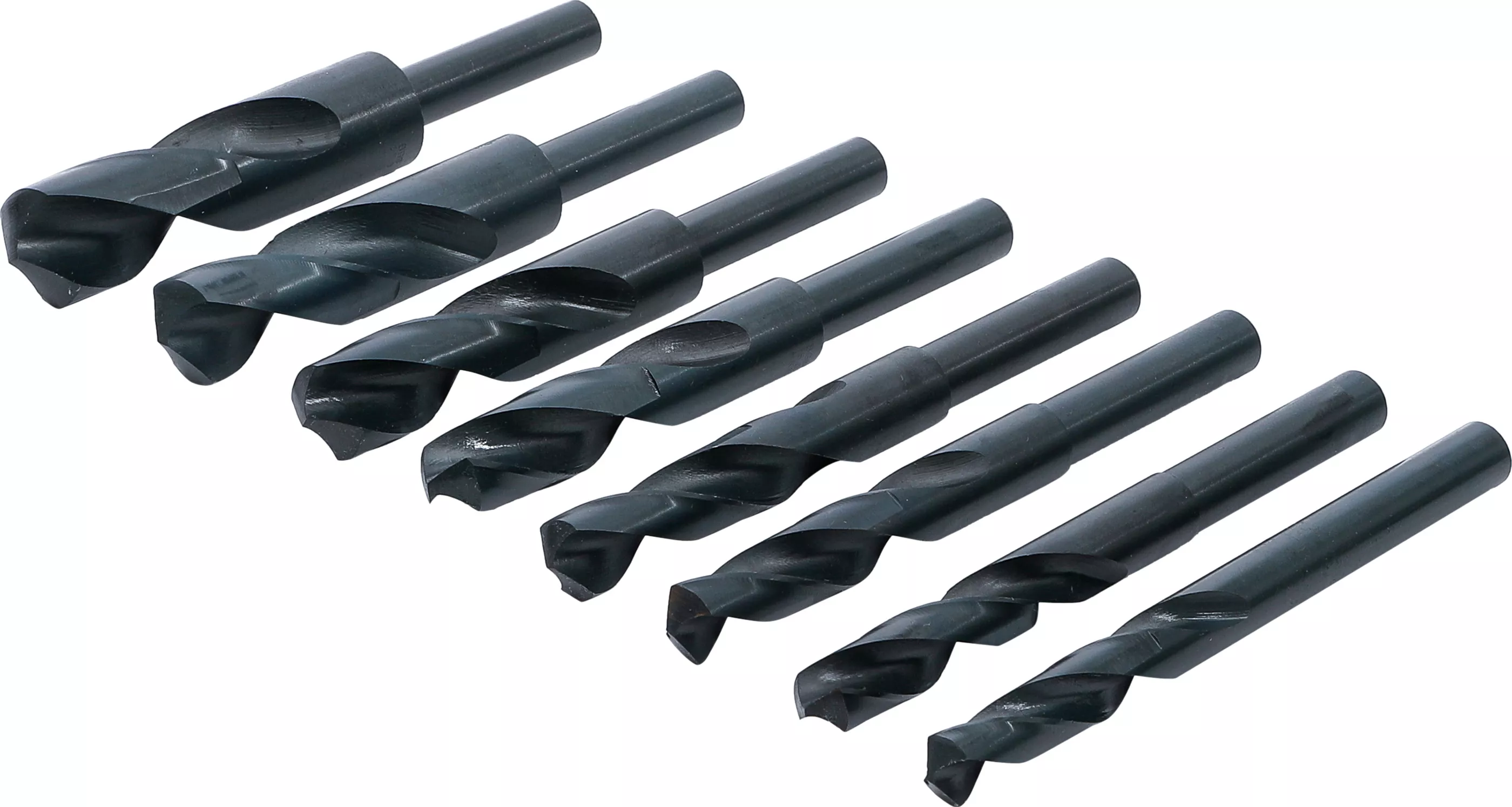 Borrsats HSS med nersvarvat fäste 13-25 mm 8-delar