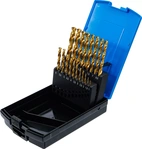 Spiralborr-sats | HSS-G | titan-nitrerat | 1 - 10 mm | 19 delar
