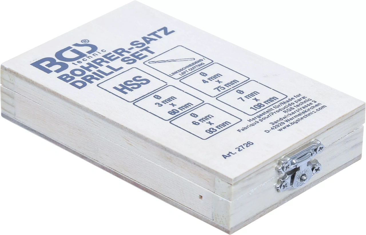 Borr-sats | HSS | Vänsterskärande | 4 delar