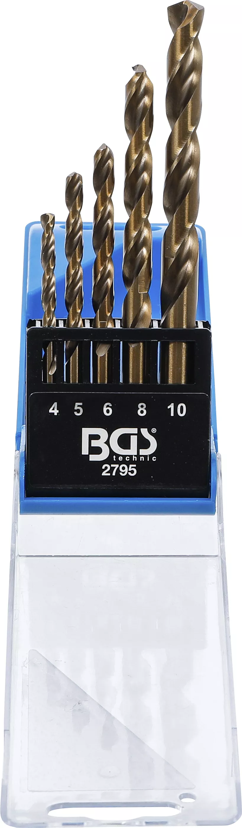 Spiralborr-sats | HSS | 4 - 10 mm | 5 delar