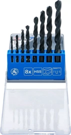 HSS-Spiralborr-sats | 3 - 10 mm | 8 delar
