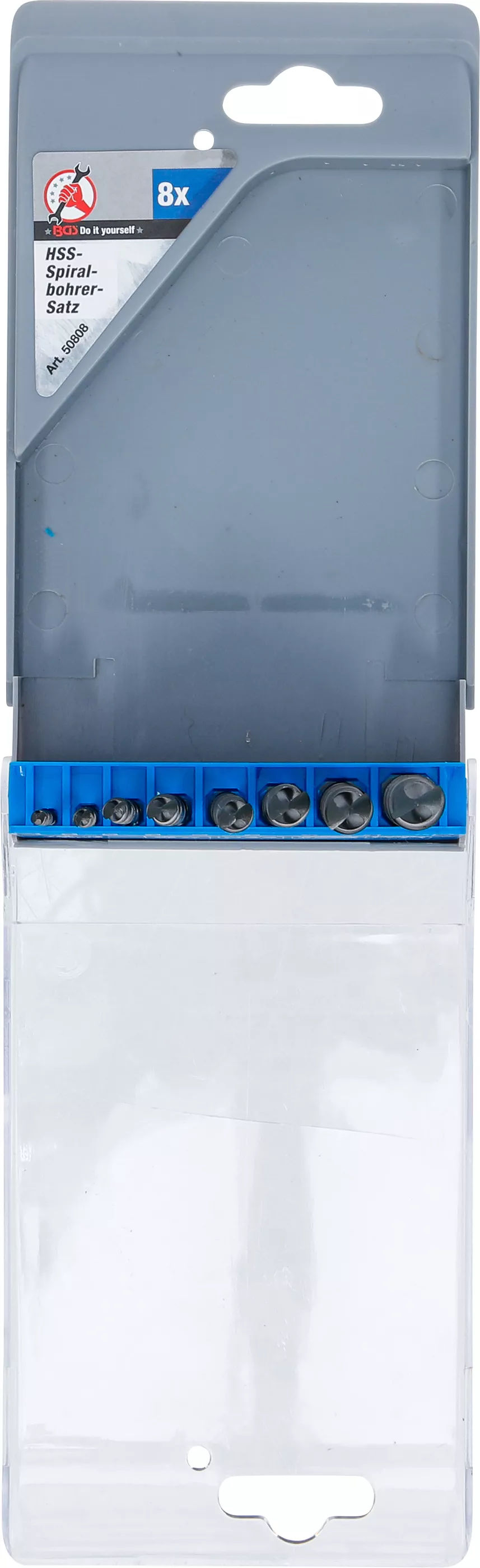 HSS-Spiralborr-sats | 3 - 10 mm | 8 delar
