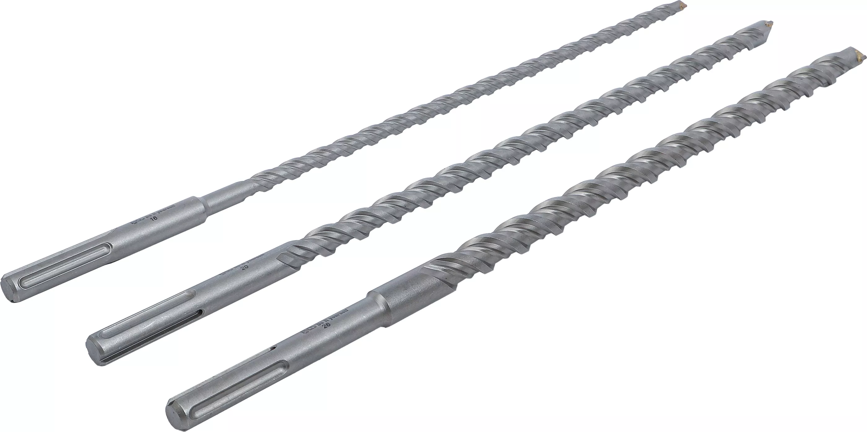 Murborr f. genomborrning-sats | SDS-MAX-skaft | 16 / 20 / 26 mm | 3 delar