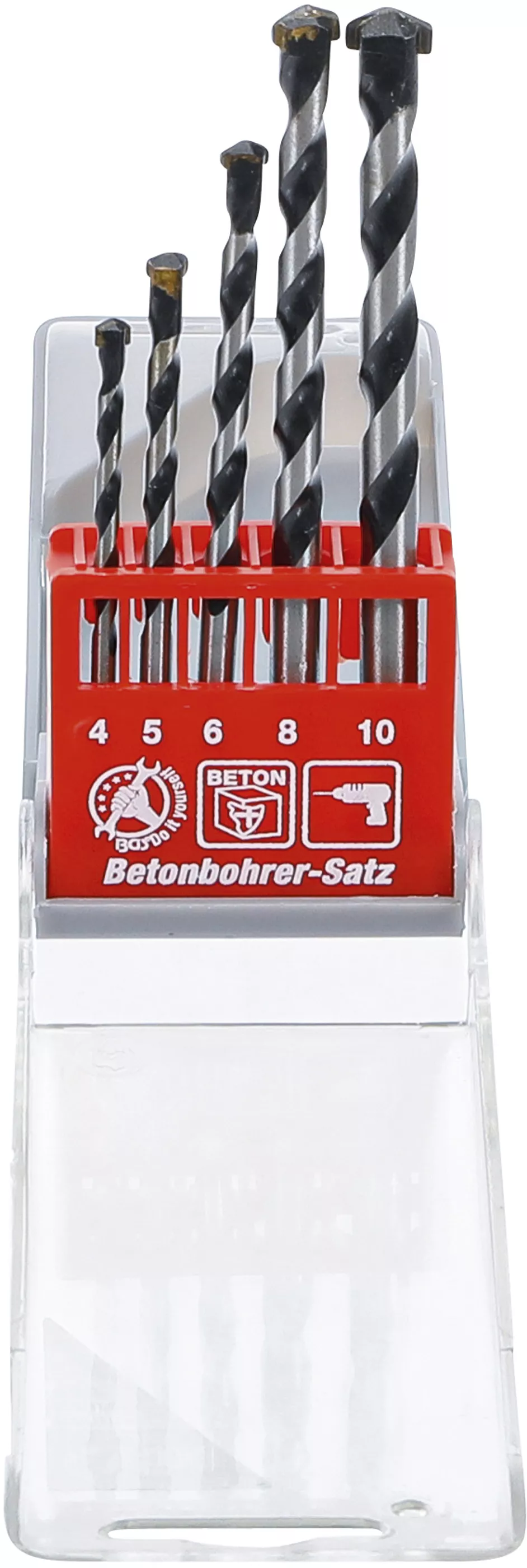 Betongborr-sats | 4 - 10 mm | 5 delar