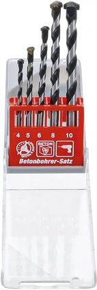 Betongborr-sats | 4 - 10 mm | 5 delar