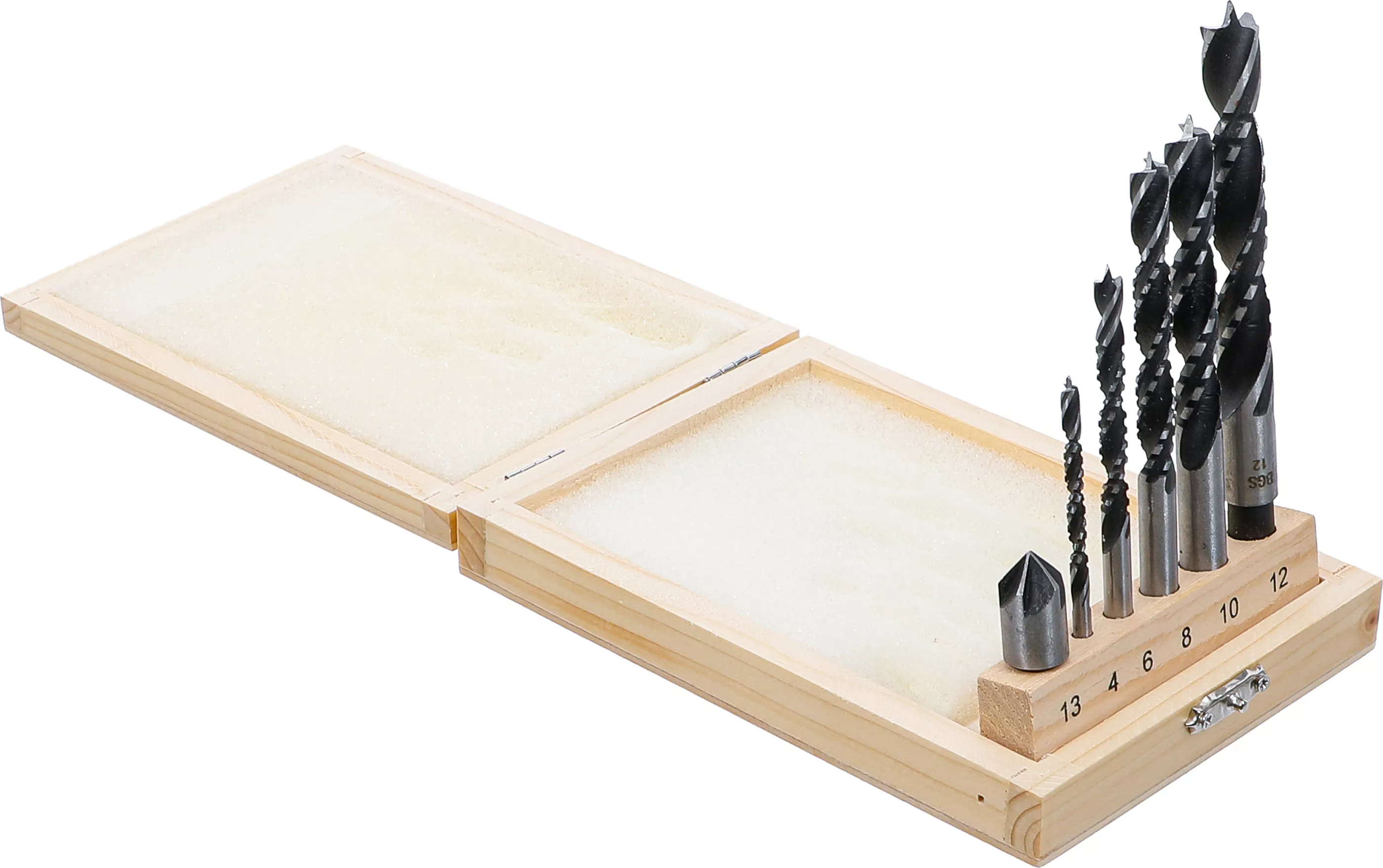 Borrkronor f. trä-Fräsborr-sats | 4 - 12 mm | 6 delar