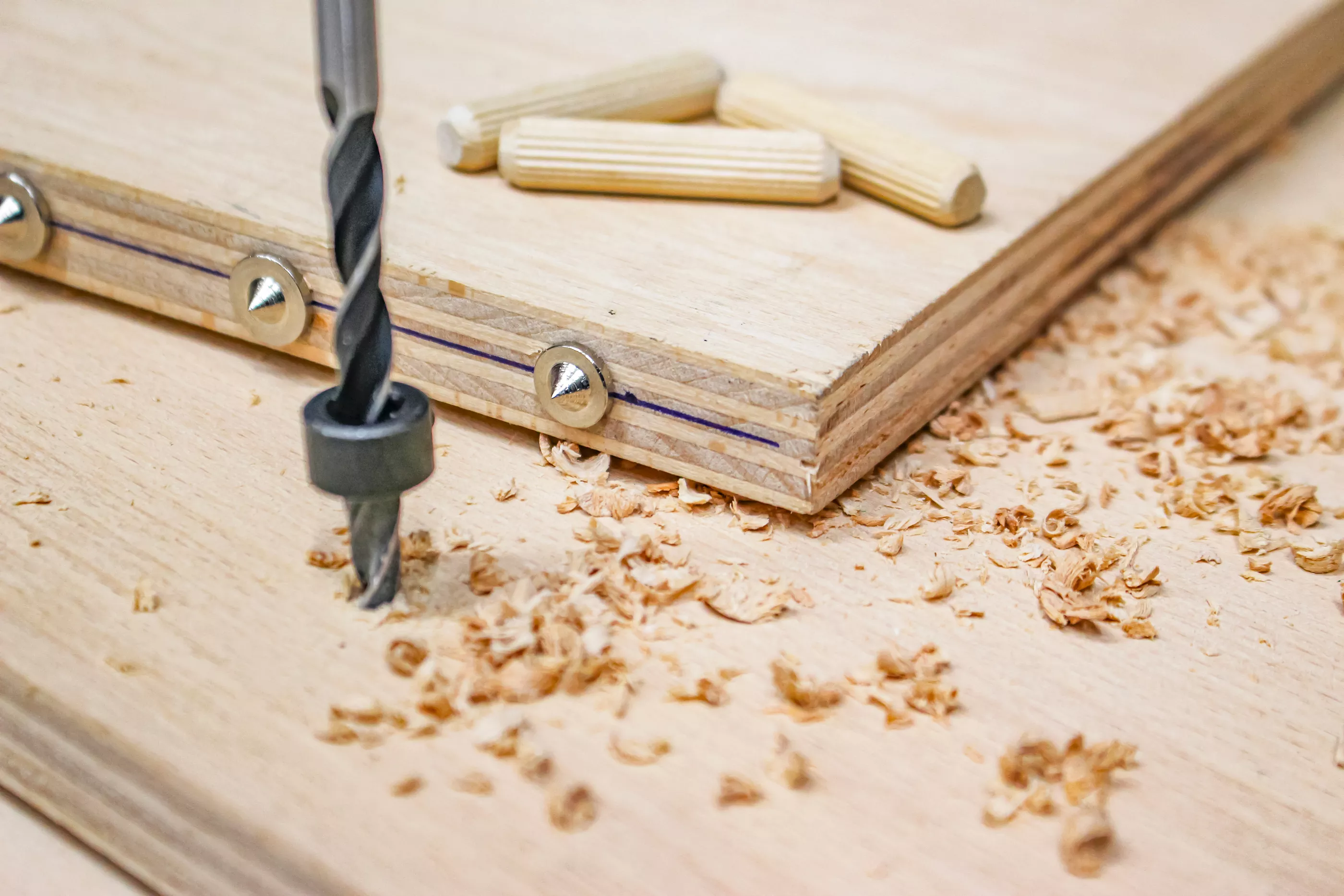 Träplugg-/borr-sats | 6 - 10 mm | 43 delar