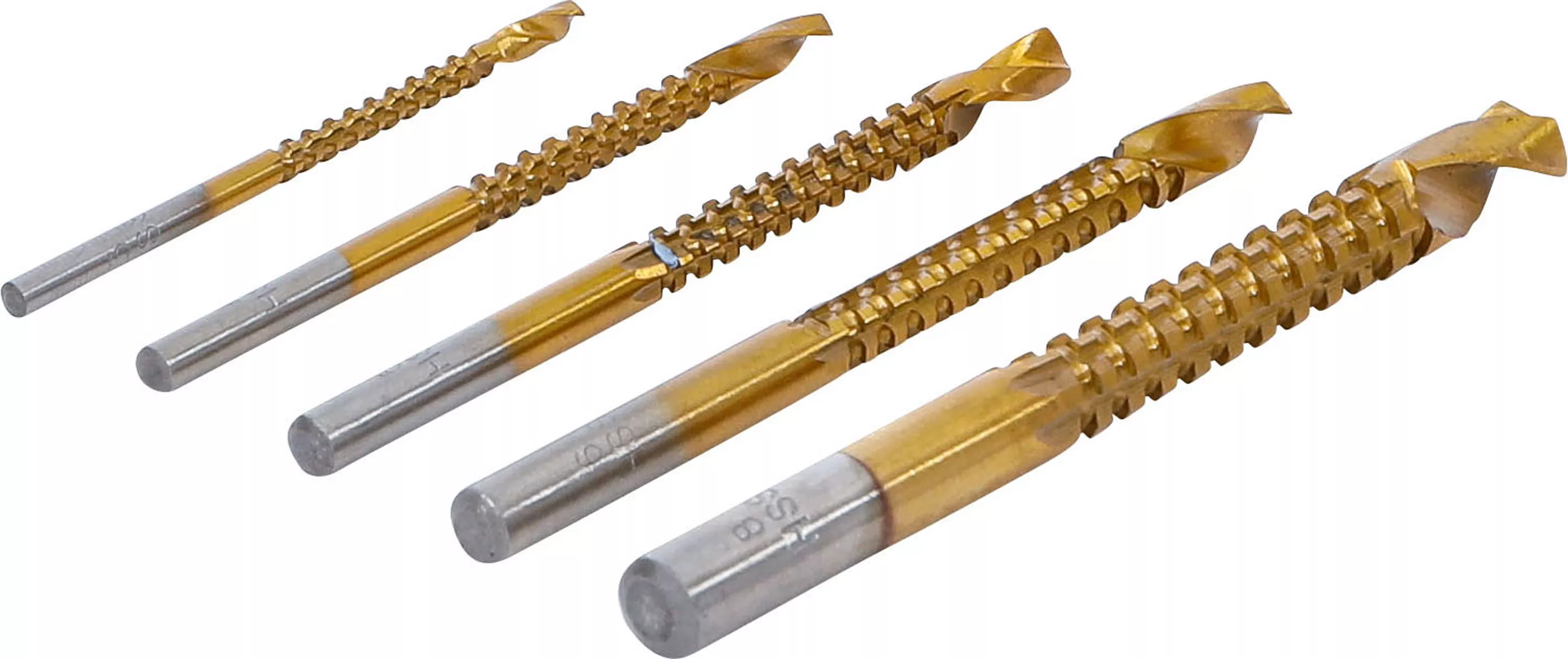 HSS-Fräsborrsats HSS TiN 3-8 mm 5-delar