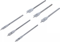 Flatfräsborr-sats | 10 - 25 mm | 6 delar