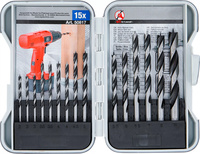 Träborr-sats | 3 - 10 mm | 15 delar