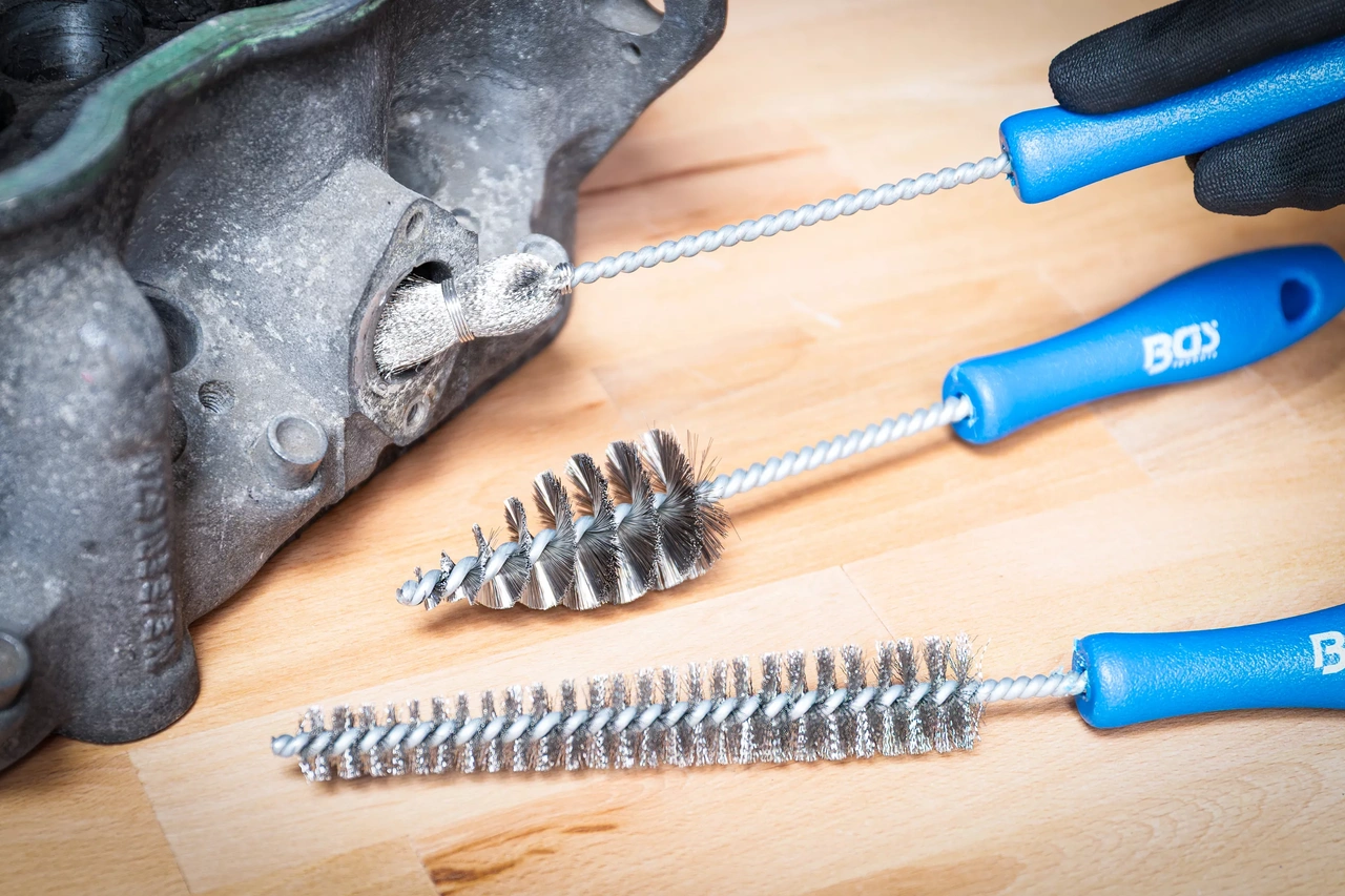 Diesel-insprutningsmunstycke rengöringsborsteset | 3 delar