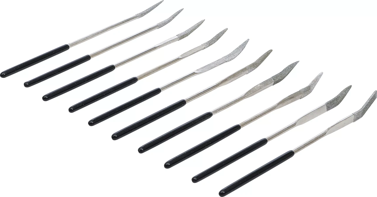 Diamant-hålfil-sats | Böjd | 140 x 3 mm | 10 delar