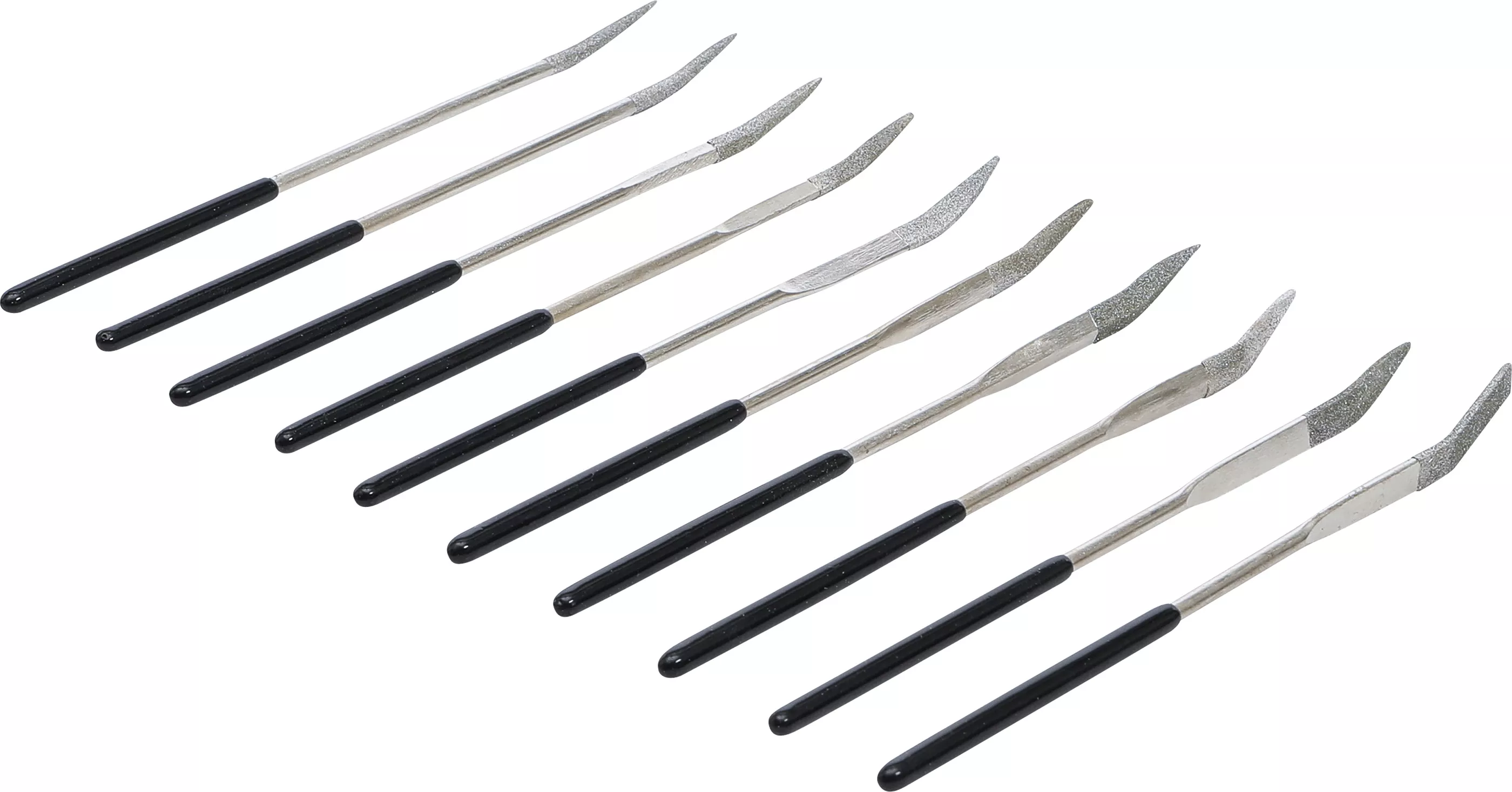 Diamant-hålfil-sats | Böjd | 140 x 3 mm | 10 delar