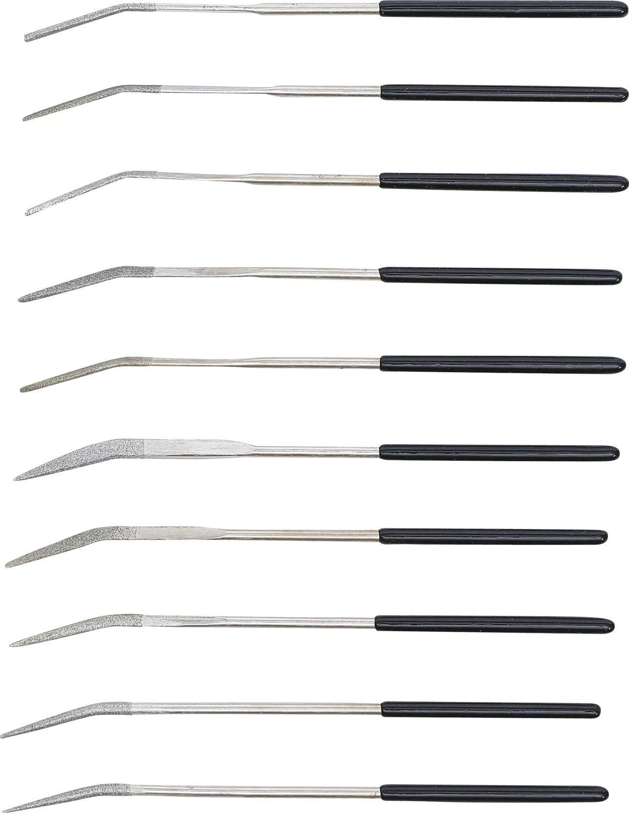 Diamant-hålfil-sats | Böjd | 140 x 3 mm | 10 delar