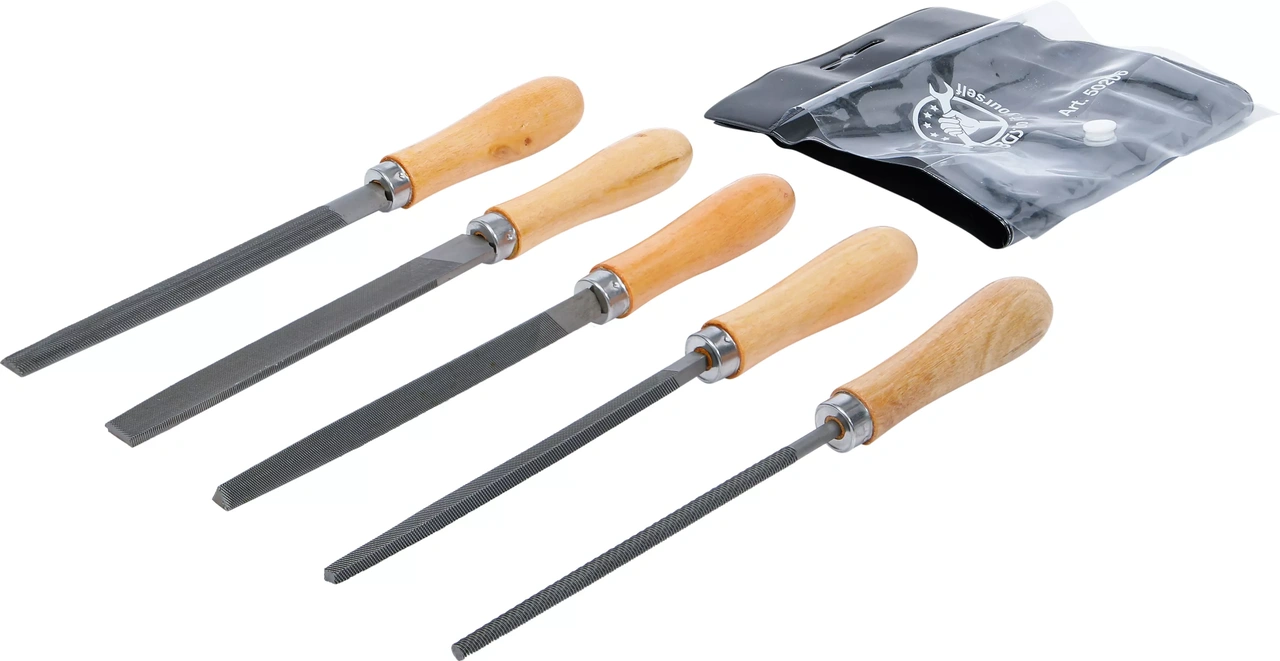 Fil-sats | Träfil | 150 mm | 5 delar