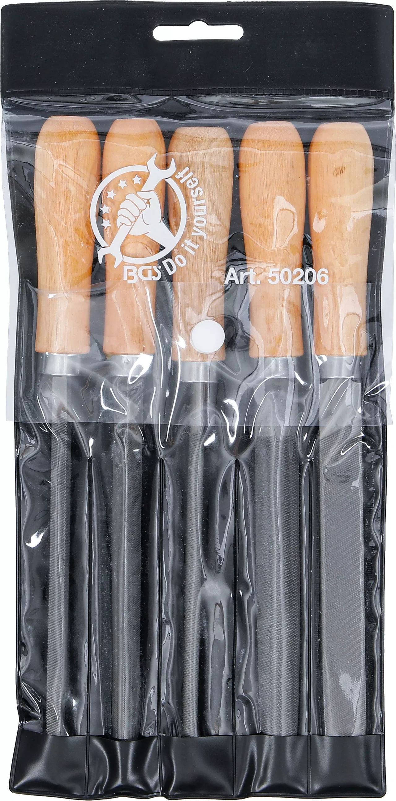 Fil-sats | Träfil | 150 mm | 5 delar