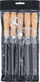 Fil-sats | Träfil | 150 mm | 5 delar