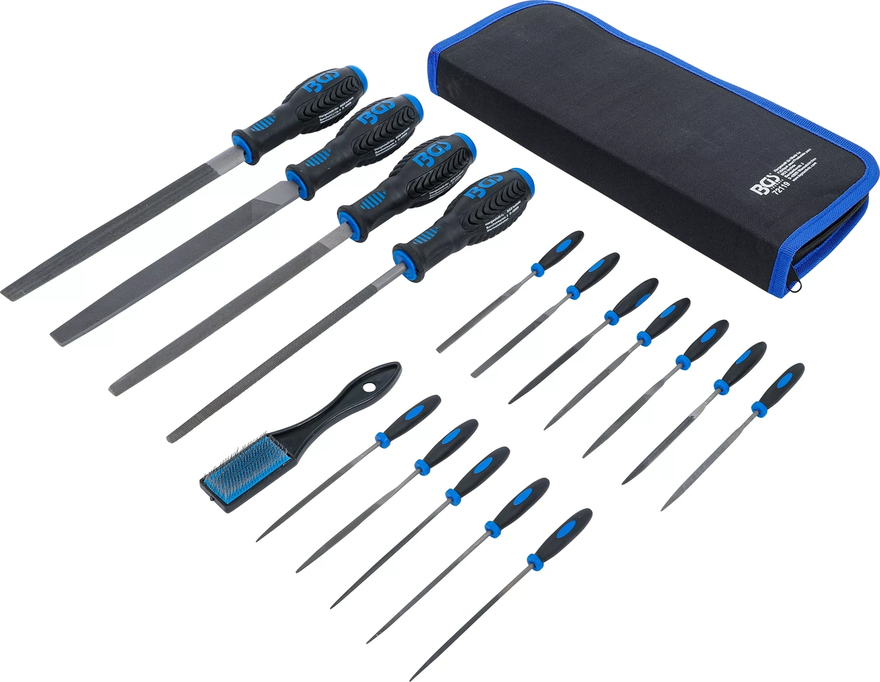 Verkstads- och nålfilssats | 17 delar