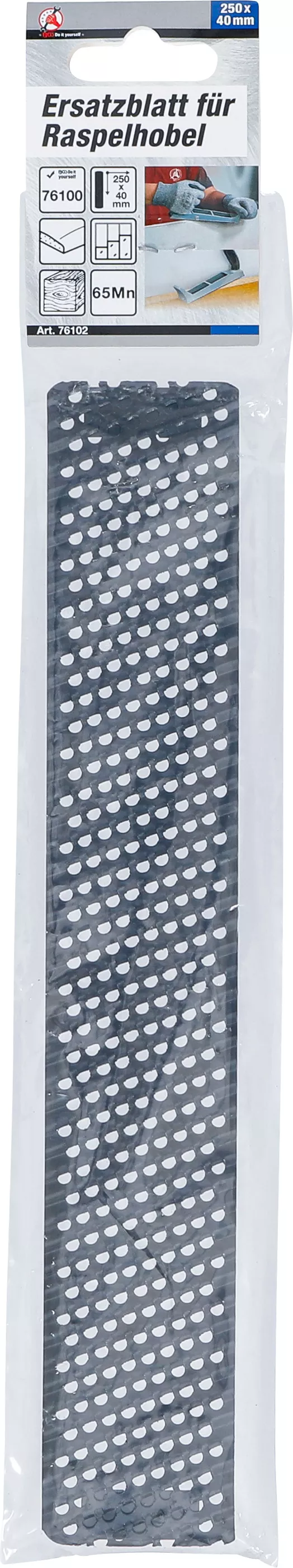 Reservblad för rasp-hyvel | 250 x 40 mm