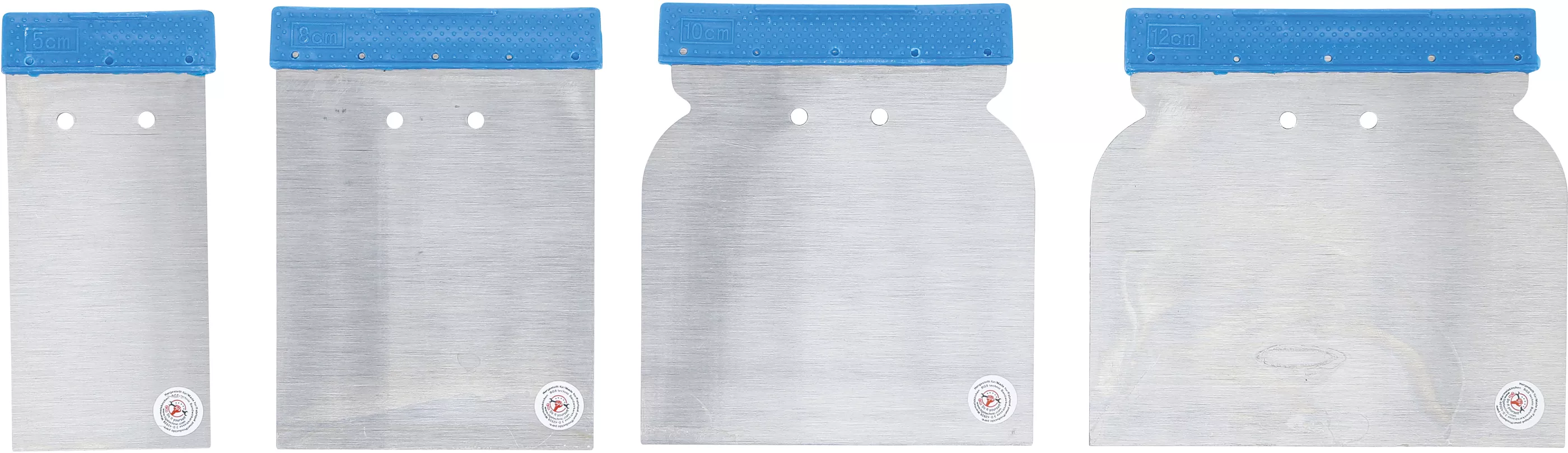 Japan-Spackel-sats | Fjäderstålband | 50 / 80 / 100 / 120 mm | 4 delar