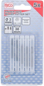 HSS-Fräsverktyg-sats, extra kort | 5 delar