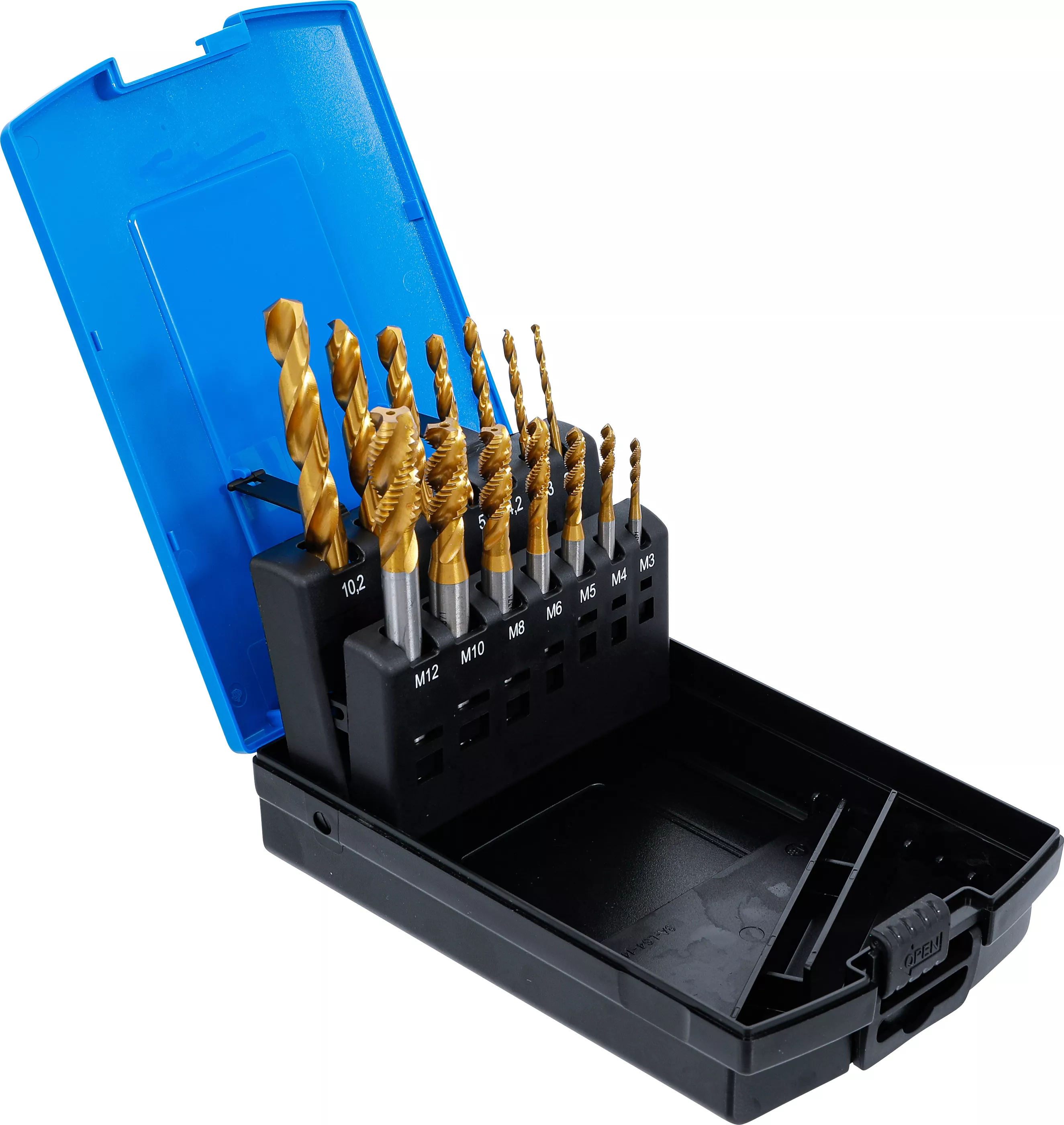 Spiralborr-/Gängtapp-sats | 14 delar