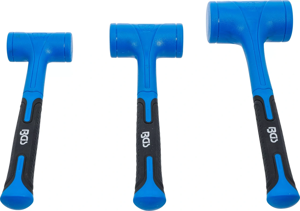 Skonhammare-sats | Rekylfri | Ø 47 / 55 / 65 mm | 450 / 765 / 1275 g | 3 delar