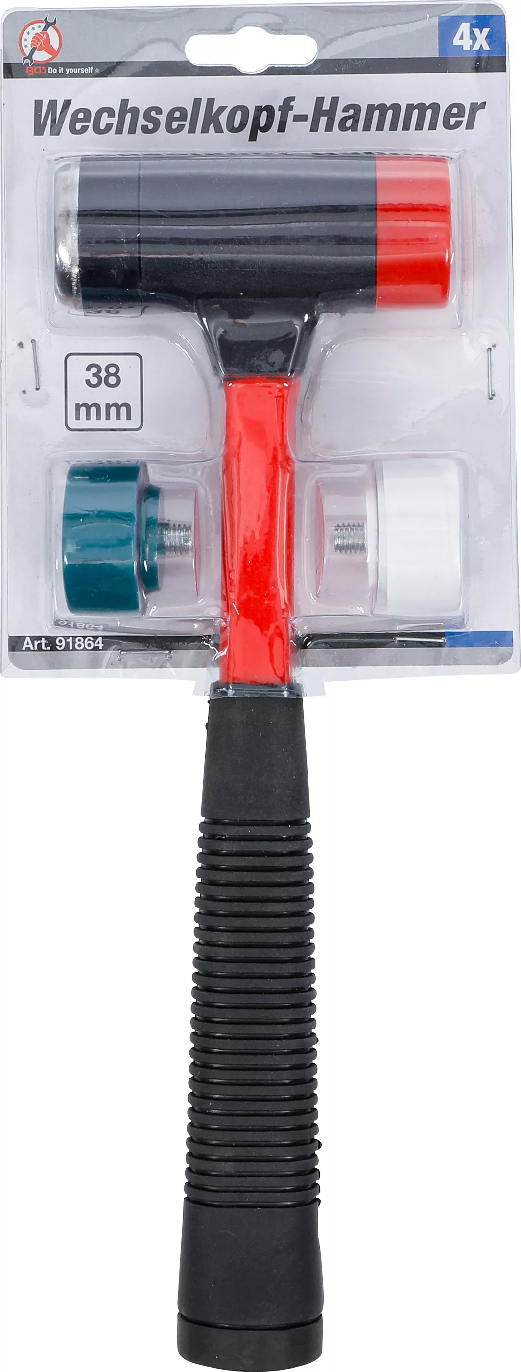 Byteshuvud-hammare-sats | Glasfiberskaft | Ø 38 mm