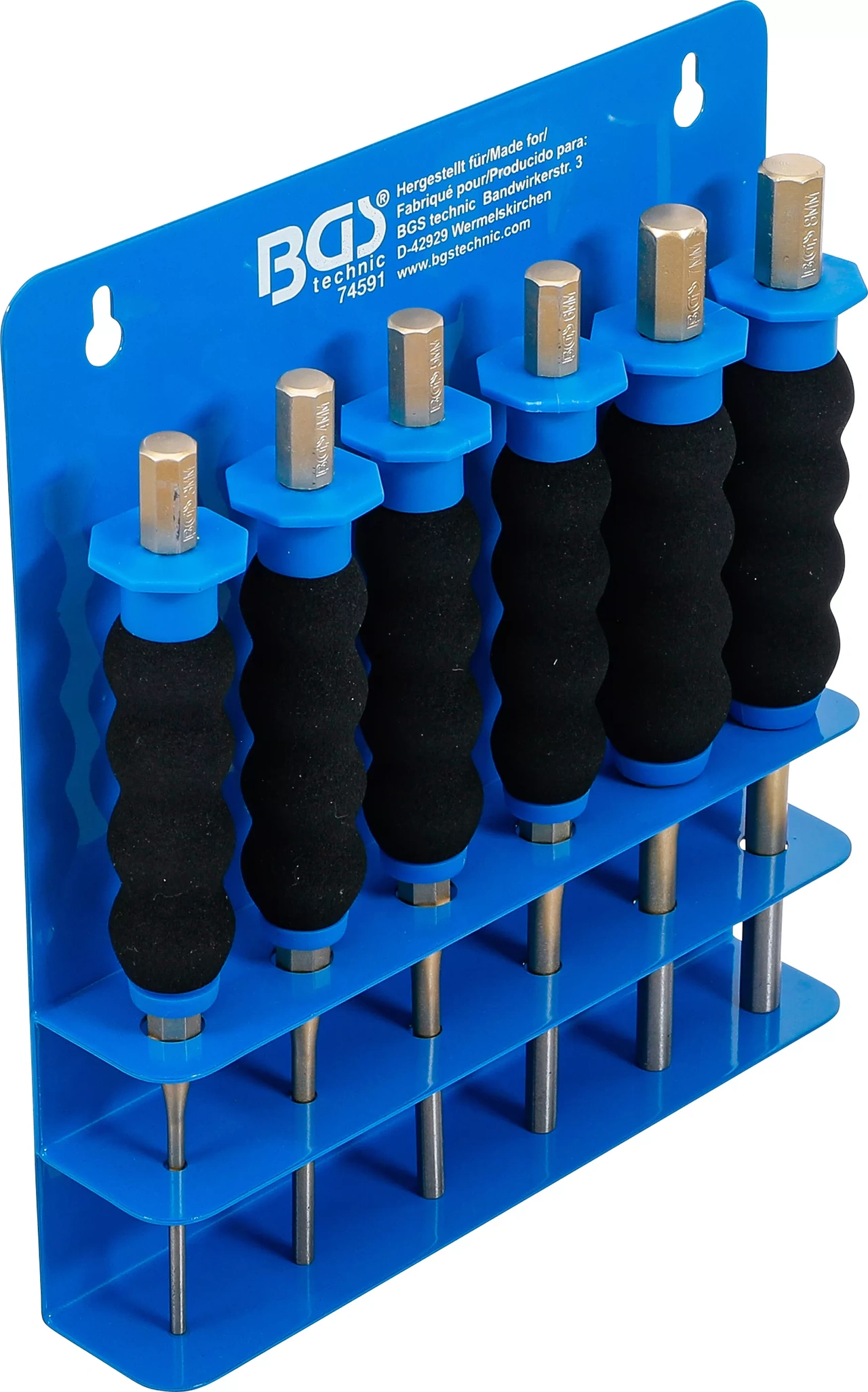 Sprintutdrivare-sats | med handskydd | 180 mm | 3 - 8 mm | 6 delar