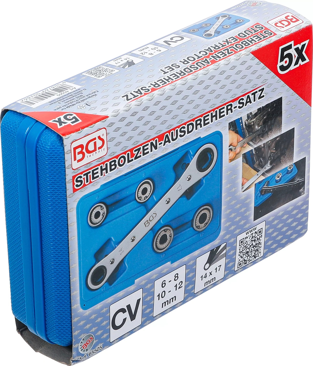 Pinnbultar-Utdrivare-sats | 6 - 12 mm | 5 delar