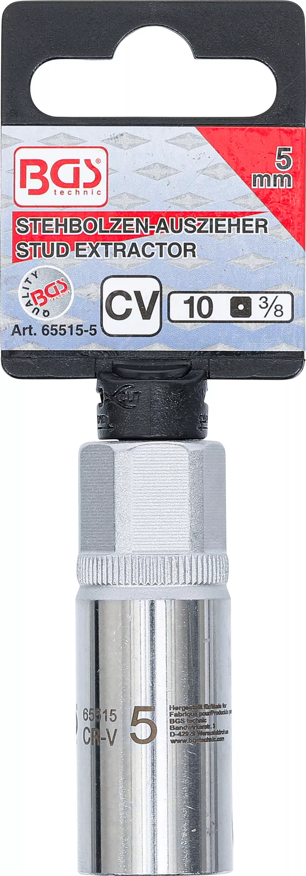 Pinnbultar-Utdrivare | 10 mm (3/8") | 5 mm
