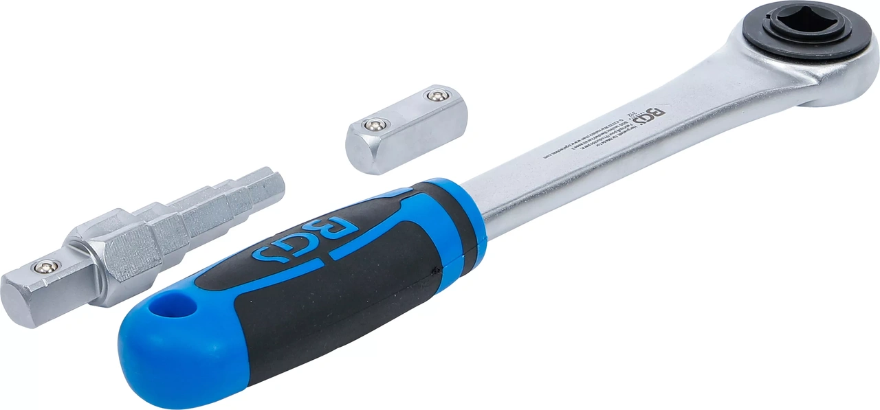 Genomstickbart med adapter och stegnyckel | Inre sexkant 12,5 mm (1/2 tum)