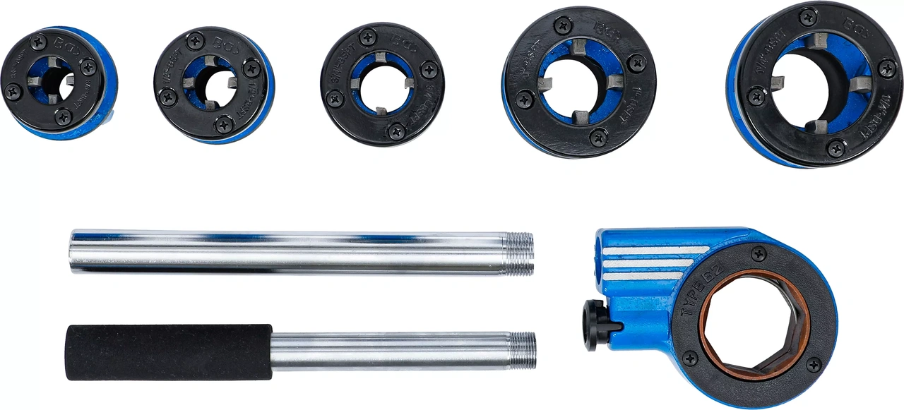 Gängkloppa-sats | 3/8" - 1.1/4" | 7 delar