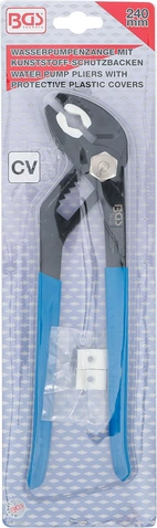 Armatur-specialtång / kontakttång | med skyddsbackar av plast | 250 mm