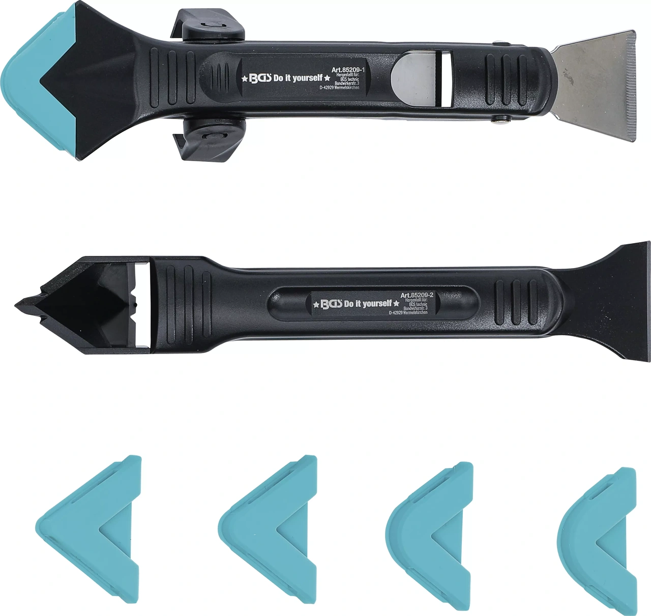 Silikon-Fogborttagare och spackel-sats | 7 delar